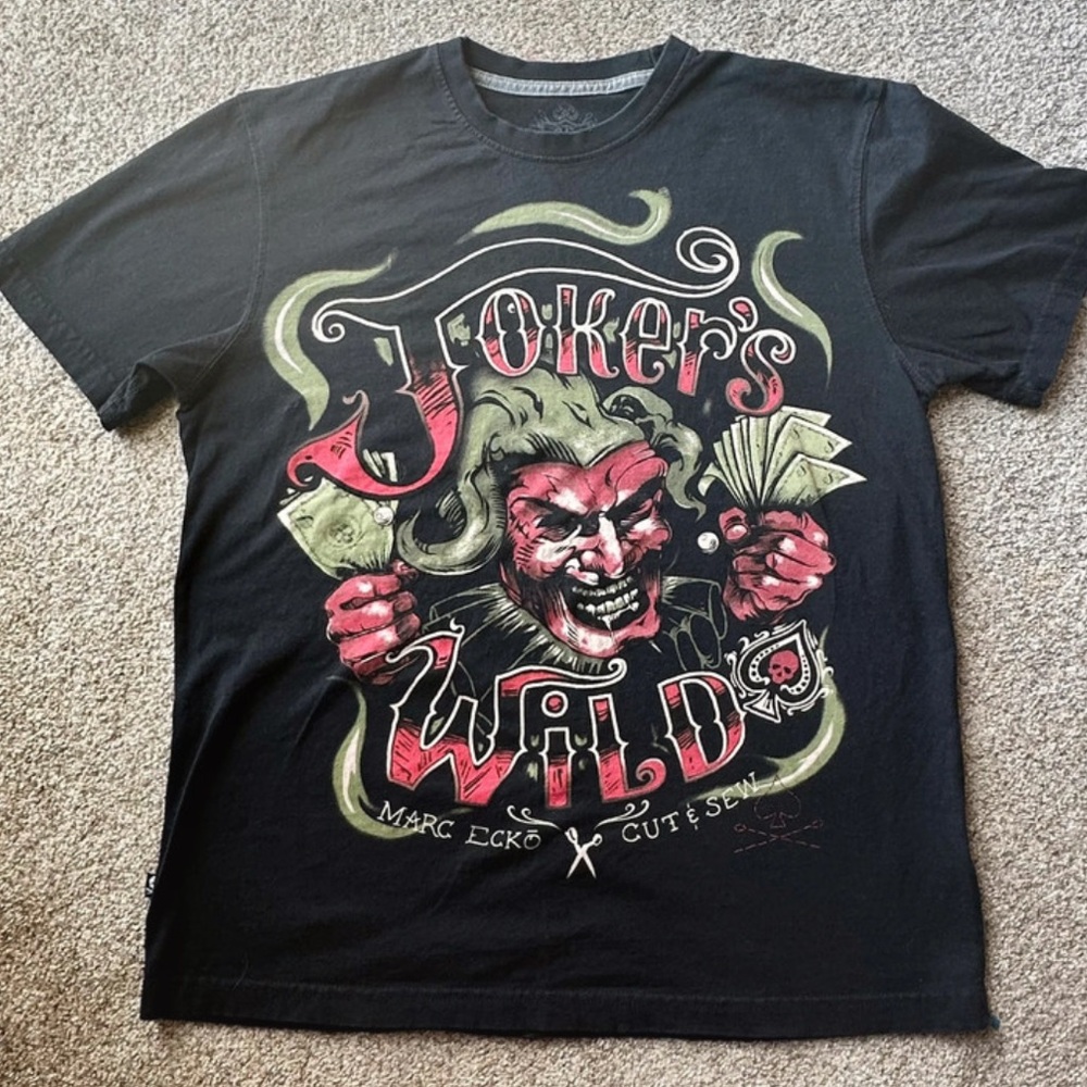 Punk Joker graphic tee by Marc Ecko